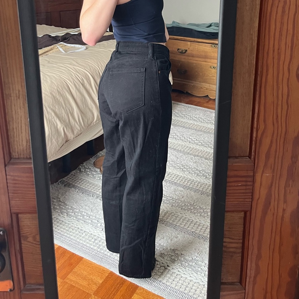 Abercrombie & Fitch Black The 90s Relaxed Jean High Rise Women Curve Love